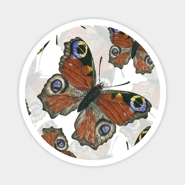 Peacock butterfly 2 Magnet by katerinamk